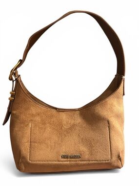 Steve Madden Caramel Suede Shoulder Bag